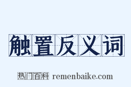 触置反义词是什么意思的图片